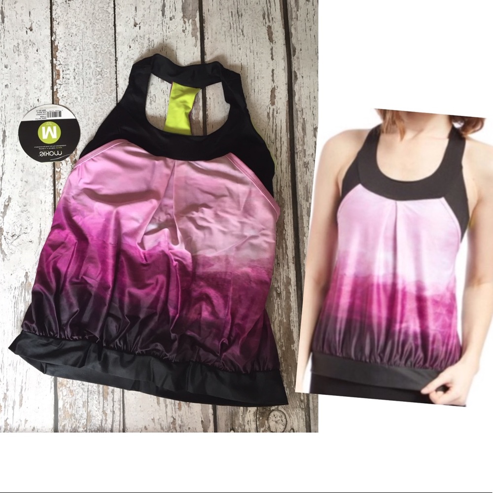 NWT - MOXIE Cycling Layered Tank Print